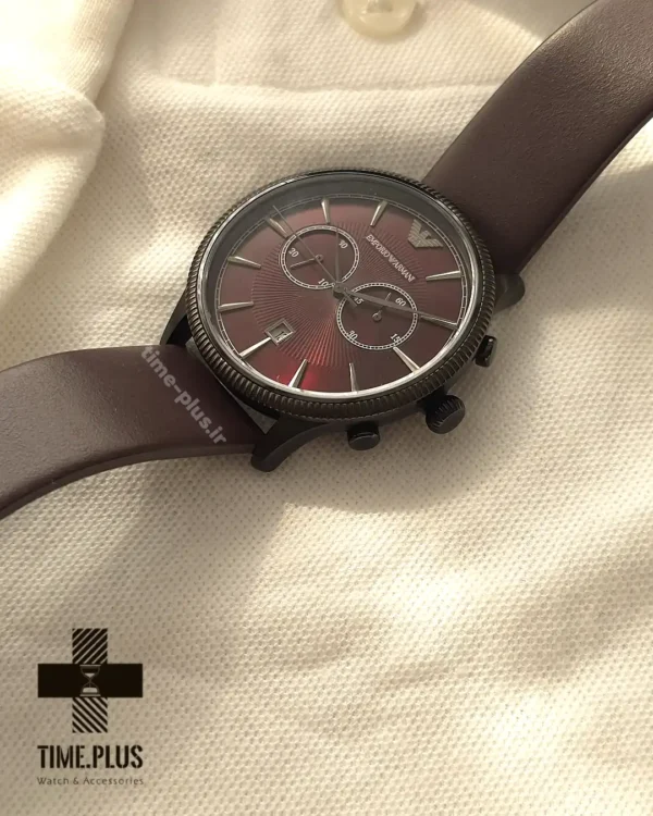 ساعت مچی مردانه امپریو آرمانی زرشکی