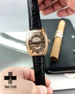 ساعت مچی مردانه فرانک مولر مدل Gold Croco رزگلد