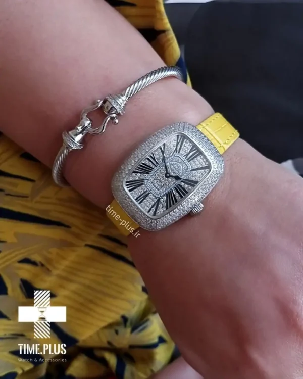 ساعت مچی زنانه فرانک مولر نقره ای