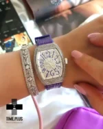 ساعت مچی زنانه فرانک مولر نقره ای