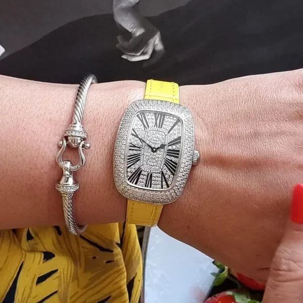 ساعت مچی زنانه فرانک مولر نقره ای