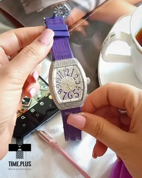 ساعت مچی زنانه فرانک مولر نقره ای