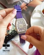 ساعت مچی زنانه فرانک مولر نقره ای