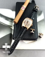 ساعت مچی مردانه فرانک مولر مدل Gold Croco رزگلد