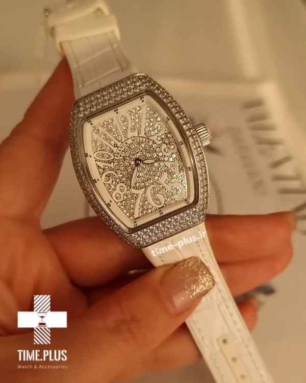 ساعت مچی زنانه فرانک مولر نقره ای