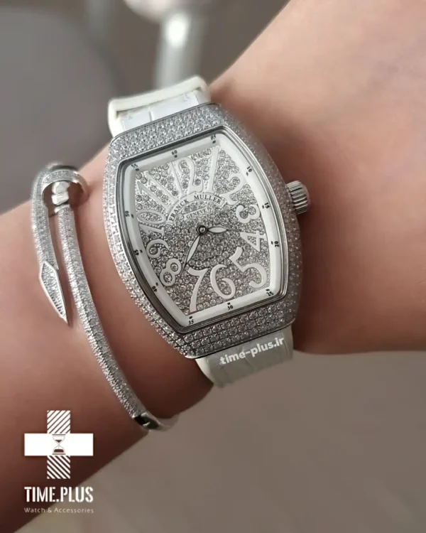 ساعت مچی زنانه فرانک مولر نقره ای