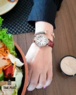 ساعت مچی زنانه فرانک مولر زرشکی