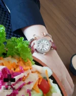 ساعت مچی زنانه فرانک مولر زرشکی