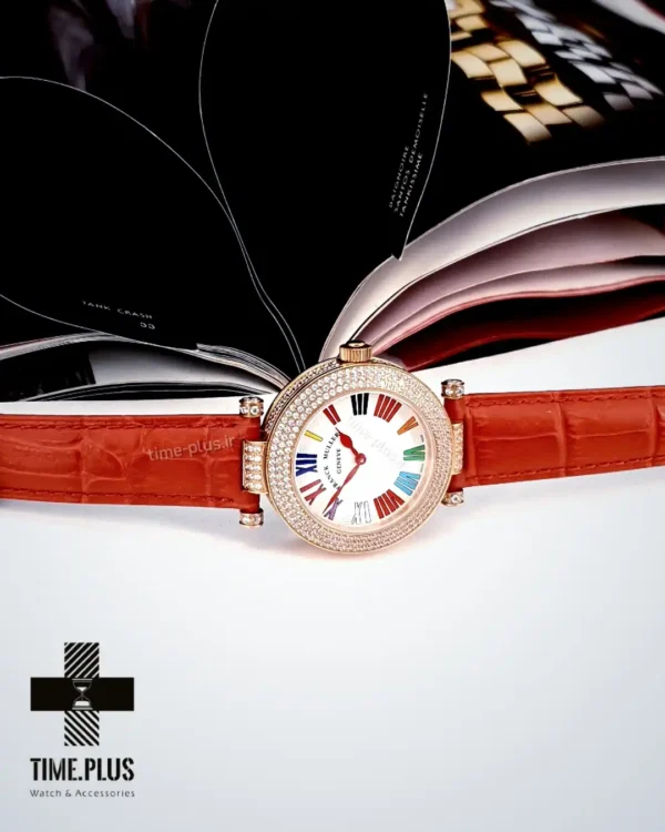 ساعت مچی زنانه فرانک مولر قرمز