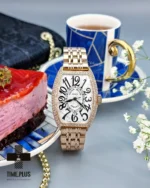 ساعت مچی زنانه فرانک مولر مدل Curvex رزگلد