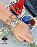 ساعت مچی زنانه فرانک مولر مدل Curvex رزگلد