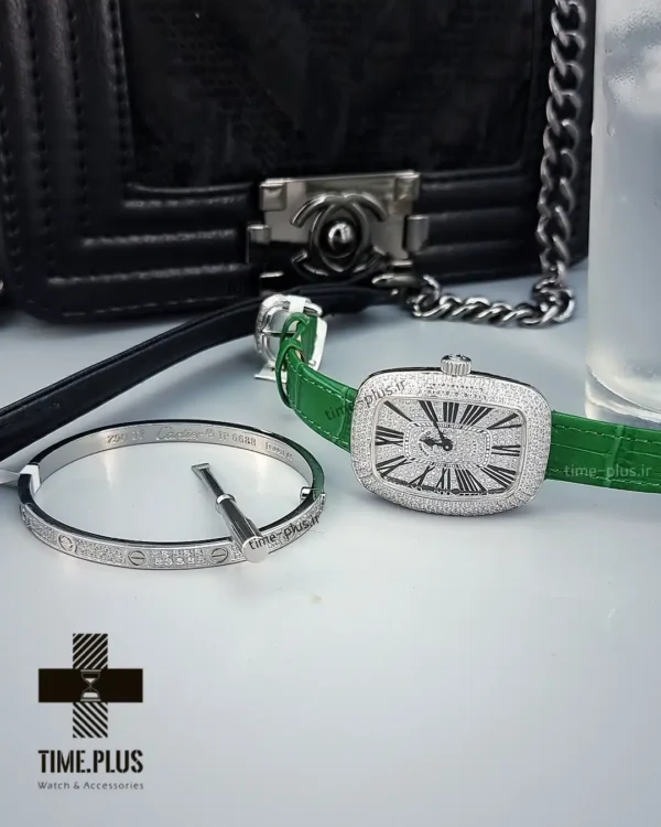 ساعت مچی زنانه فرانک مولر سبز
