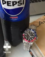 ساعت مچی زنانه رولکس مدل GMT Master 2 Pepsi نقره ای