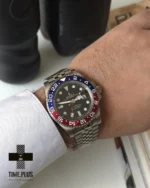 ساعت مچی مردانه رولکس مدل GMT Master 2 Pepsi مشکی