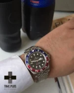 ساعت مچی مردانه رولکس مدل GMT Master 2 Pepsi مشکی