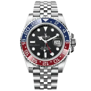 ساعت مچی مردانه رولکس مدل GMT Master 2 Pepsi مشکی