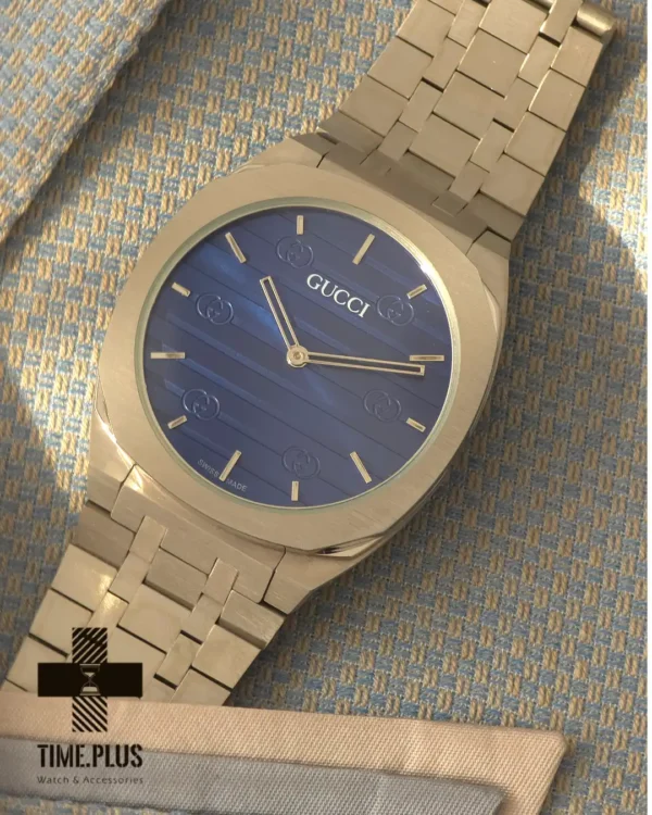 ساعت مچی مردانه گوچی آبی