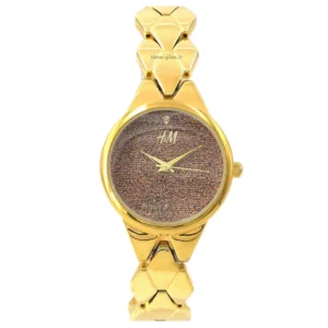 ساعت مچی زنانه اچ اند ام طلایی