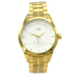 ساعت مچی زنانه اچ اند ام مدل زیر ثانیه طلایی