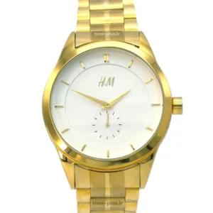 ساعت مچی زنانه اچ اند ام مدل زیر ثانیه طلایی