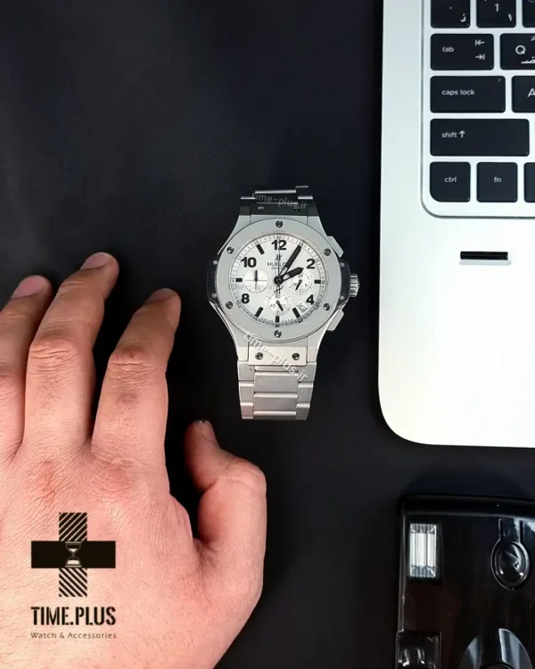 ساعت مچی مردانه هوبلو نقره ای مات