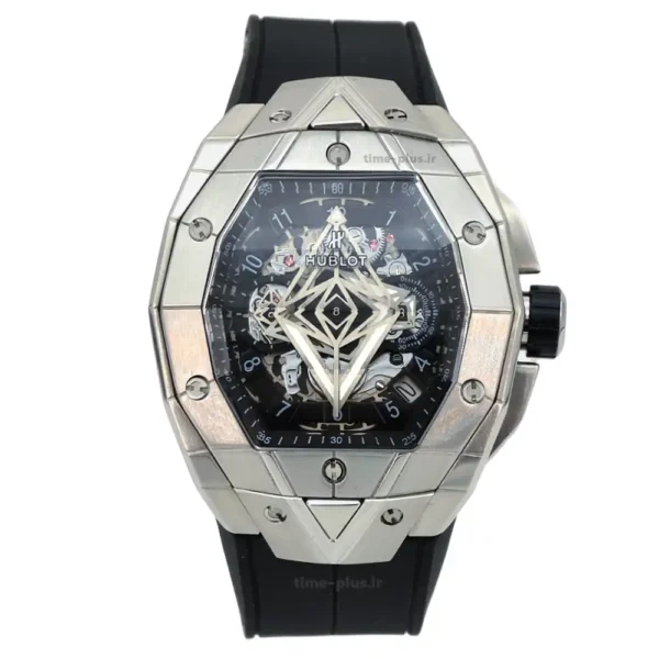 ساعت مچی مردانه هوبلو مدل Big Bang Sang Bleu III نقره ای مشکی