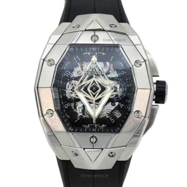 ساعت مچی مردانه هوبلو مدل Big Bang Sang Bleu III نقره ای مشکی