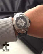 ساعت مچی مردانه هوبلو مدل Big Bang Sang Bleu III نقره ای مشکی