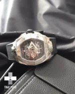 ساعت مچی مردانه هوبلو مدل Big Bang Sang Bleu III نقره ای مشکی