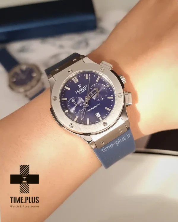 ساعت مچی ست زنانه و مردانه هوبلو سرمه ای