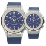 ساعت مچی ست زنانه و مردانه هوبلو سرمه ای