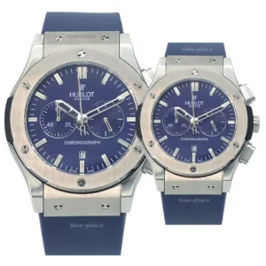 ساعت مچی ست زنانه و مردانه هوبلو سرمه ای