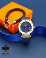 ساعت مچی زنانه هوبلو مدل کلاسیک فیوژن سرمه ای