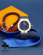 ساعت مچی زنانه هوبلو مدل کلاسیک فیوژن سرمه ای