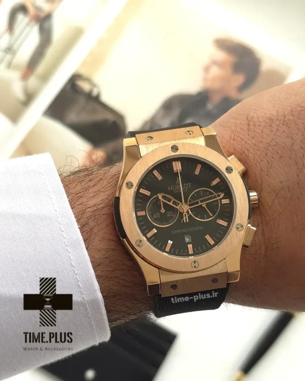 ساعت مچی مردانه هوبلو مدل کلاسیک فیوژن کرنوگراف مشکی