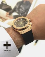 ساعت مچی مردانه هوبلو مدل کلاسیک فیوژن کرنوگراف مشکی