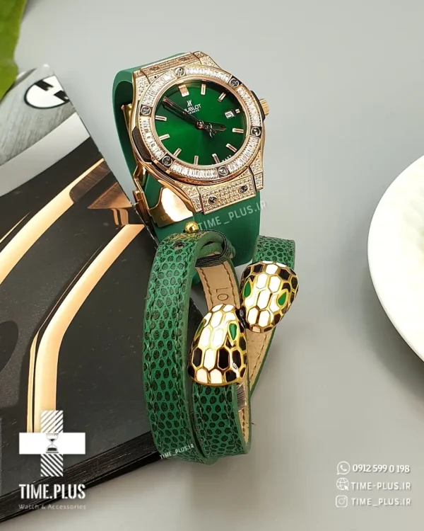 ساعت مچی زنانه هوبلو سبز