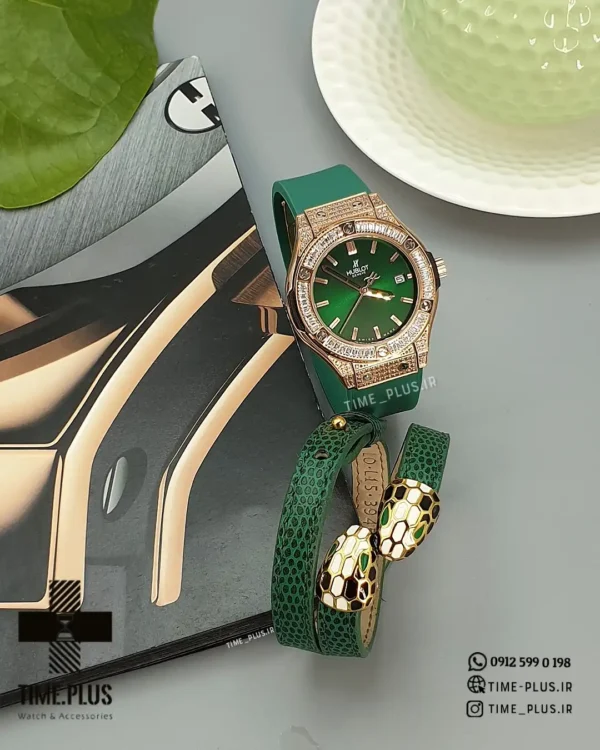 ساعت مچی زنانه هوبلو سبز