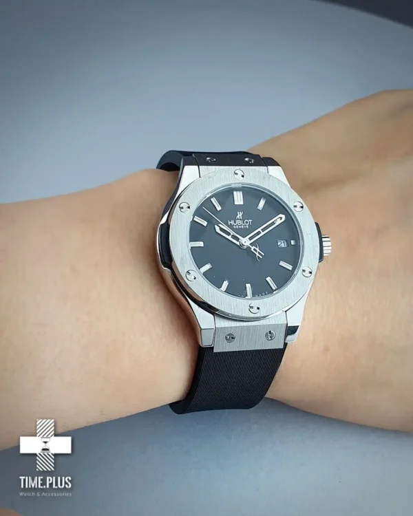 ساعت مچی ست زنانه و مردانه هوبلو مشکی