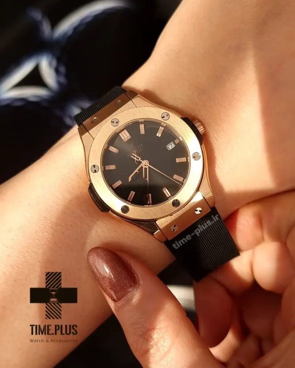 ساعت مچی زنانه هوبلو رزگلد مات