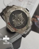 ساعت مچی مردانه هوبلو مدل sang bleu cornogrph نقره ای مشکی