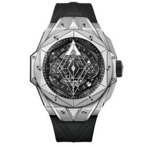 ساعت مچی مردانه هوبلو مدل sang bleu cornogrph نقره ای مشکی