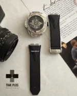 ساعت مچی مردانه هوبلو مدل sang bleu cornogrph نقره ای مشکی