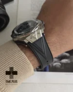 ساعت مچی مردانه هوبلو مدل sang bleu cornogrph نقره ای مشکی