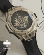 ساعت مچی مردانه هوبلو مدل sang bleu cornogrph نقره ای مشکی