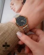 ساعت مچی زنانه امپریو آرمانی نقره ای طلایی