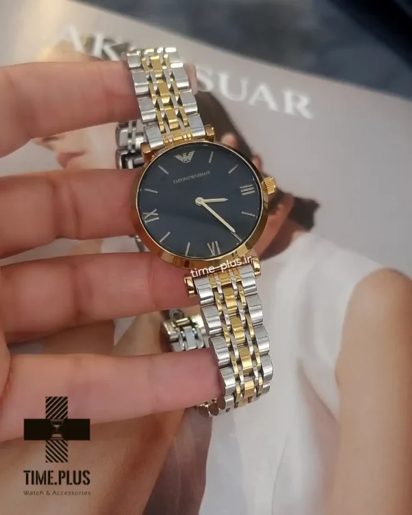ساعت مچی زنانه امپریو آرمانی نقره ای طلایی