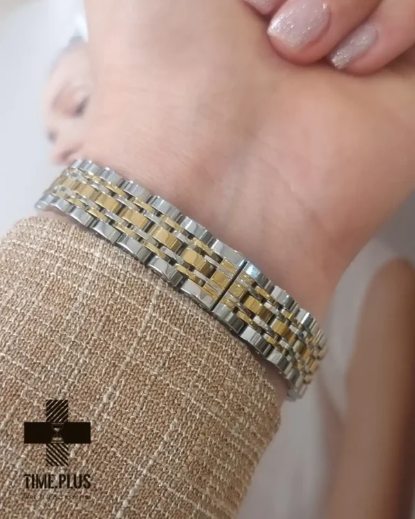 ساعت مچی زنانه امپریو آرمانی نقره ای طلایی