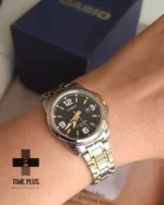 ساعت مچی زنانه کاسیو مدل LTP-1314SG-1AVDF نقره ای و طلایی