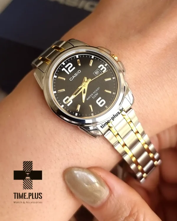 ساعت مچی زنانه کاسیو مدل LTP-1314SG-1AVDF نقره ای و طلایی